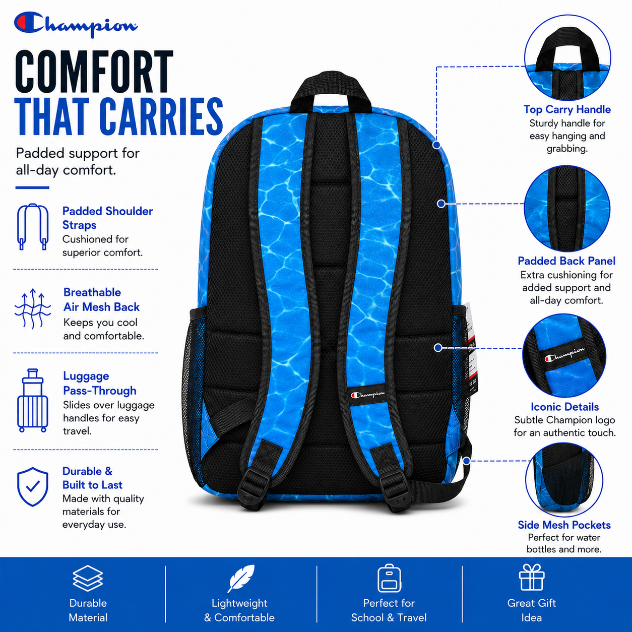 Mochila escolar para niños y niñas con compartimento para laptop (17 pulgadas) 3
