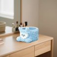 thumbnail image 3 of Cute Plush Bunny Storage Basket with Ears and Legs, Soft Toy Organizer Bin for Kids Room Nursery Decor, White Red Design, 3 of 5