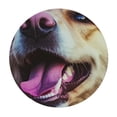 thumbnail image 2 of JEUXUS  Funny Golden Retriever Tablecloth Waterproof Table Cloth Round Tablecloth Washable Table Cover Resistant Easy Care Fabric Cover for Kitchen Dining Party Holiday Coffee, 2 of 7