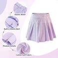 thumbnail image 6 of Rolanko Skorts for Girls Skirts 2 Pack Cotton Kids Shorts Casual Play School Tennis 2-9 Years, 6 of 6