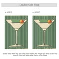 thumbnail image 4 of Yayeee Garden Flag 28" x 40" Double Sided Outdoor Yard Lawn Holiday Decorations, Martini Olive, 4 of 6