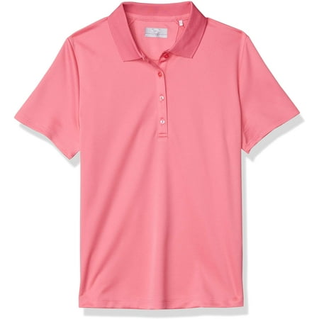 Callaway Womens Solid Swing Tech Short Sleeve Golf Polo Shirt