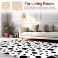 thumbnail image 2 of ODIKA 2'x3' Machine Washable Non-Slip Area Rug, Playful Spotted Farm Animal Design High Traffic Rug, Black, 324058, 2 of 5