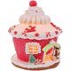 thumbnail image 1 of Christmas Glowing Castle Pink Polymer Clay Craft Decoration for Xmas Party Use, 1 of 4