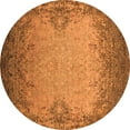 thumbnail image 1 of Ahgly Company Indoor Round Oriental Orange Industrial Area Rugs, 8' Round, 1 of 4