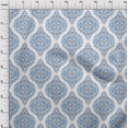 thumbnail image 4 of oneOone Polyester Spandex Medium Blue Fabric Asian Paisley Floral Craft Projects Decor Fabric Printed By The Yard 56 Inch Wide, 4 of 4