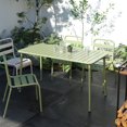 thumbnail image 4 of Sella long table (green) outdoor dining table villa courtyard balcony table outdoor leisure table simple garden waterproof table, 4 of 9