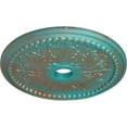 thumbnail image 3 of Ekena Millwork 27 1/2"OD x 4"ID x 1 1/2"P Winsor Ceiling Medallion (Fits Canopies up to 4"), Hand-Painted Copper Green Patina, 3 of 5