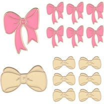 1 Box 16Pcs Brooch Bulk Cute Enamel Pins Small Metal Pink White Bowknot Coquette Elegant Lapel Pins Bowtie Alloy Brooches for Women Clothes Backpack Decor Party Favor Wedding Supplies