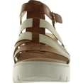 thumbnail image 3 of Dr. Scholl's Shoes Womens Check It Out Faux Leather Ankle Strap Wedge Sandals, 3 of 3
