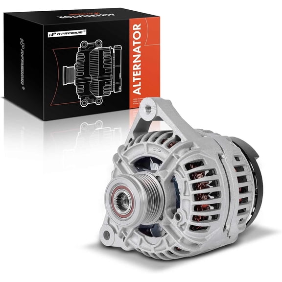A-Premium Alternator Compatible with Porsche 911 2007-2009/2011, Boxster 2007-2008, Cayman 2007-2008, 2.7L 3.4L 3.6L 3.8L, 12V 150A 6-Groove Clutch Pulley Clockwise, Replace# 99760302201, 99760302203