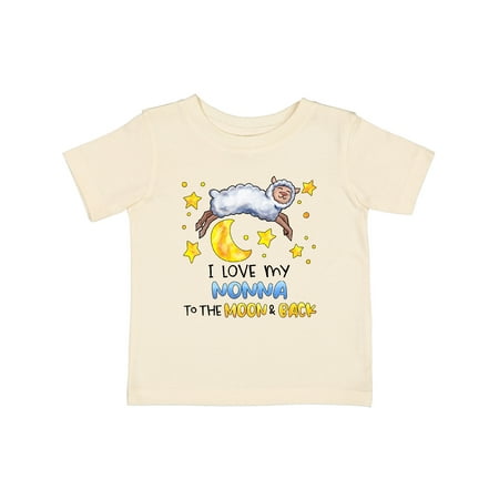 

Inktastic I Love My Nonna to the Moon and Back Cute Sheep Gift Baby Boy or Baby Girl T-Shirt