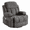 Gray, variant on HSUNNS Oversized Swivel Recliner Chair for Adults, Living Room Fabric Recliner Chair with Massage and Heat, Single Sofa with USB Port, Side and Front Pocket, Green