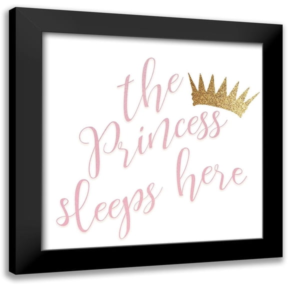 Kimberly, Allen 12x12 Black Modern Framed Museum Art Print Titled - The Princess