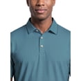 thumbnail image 4 of Ben Hogan Performance Men's & Big Men's Two Color Jacquard Short Sleeve Polo Shirt, Sizes S-4XLT, 4 of 8
