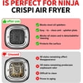 thumbnail image 4 of 2-PCS Silicone Trivet & Splatter Shield Set for Ninja Air Crispi Accessories.Heat Resistant Mat for Air Fryer Accessories.for Ninja Crispi Accessories,Specifically for FN101 Model (Green & Black), 4 of 5
