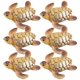 thumbnail image 3 of 6 piezas de tortugas en miniatura Tortuga Estado de tortuga Decoraciones de tortuga de micro paisajismo, 3 of 6