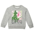 thumbnail image 2 of Wicked Elphaba Glinda Fleece Drop Shoulder Pullover Sweatshirt and Jogger Pants Outfit Set Toddler to Big Kid, 2 of 5