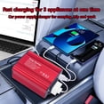 thumbnail image 3 of Inversor para Auto 150W DC 12V a AC 110V Power Convertidor Transformador Automático con Toma de Corriente de EE. UU. Adaptador de Inversor para Auto USB Dual Dropship, 3 of 7