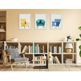 thumbnail image 7 of Kate and Laurel Sylvie 5 Mustard Chair Framed Canvas Wall Art by Planet Cat, 18x24 White, Modern Simple Living Room Chair with Animal Art for Wall Decor, 7 of 7