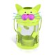 thumbnail image 5 of sostenedor de vela del gato (verde) de la lámpara huracán ornamento práctica creativa orna Tooarts escultura de hierro, 5 of 7
