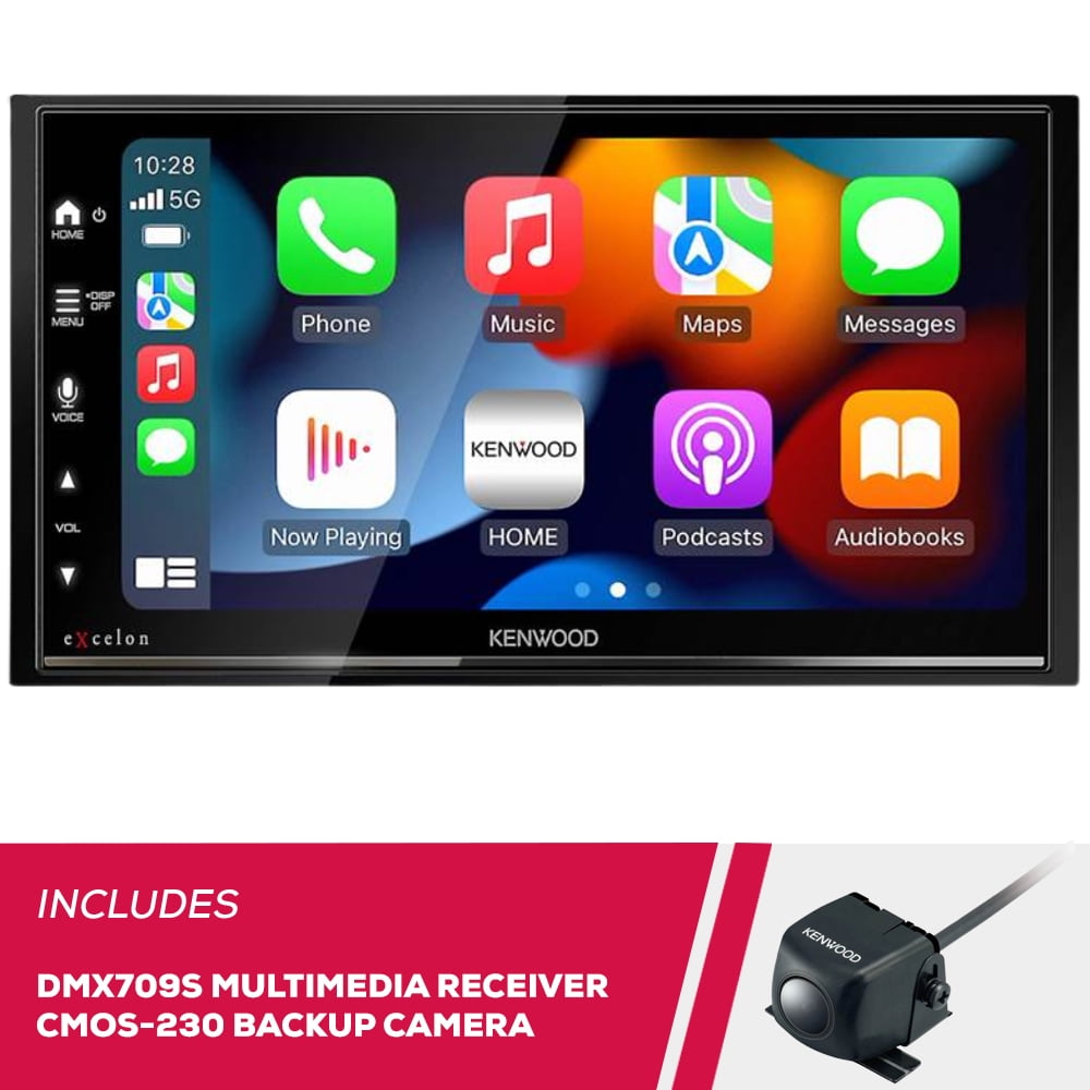 New Kenwood DMX709S 6.8" Multimedia and CMOS-230LP Universal Backup Camera