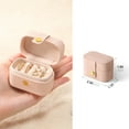 thumbnail image 5 of Casegrace Mini Travel Jewelry Box Proposal Ring Case Women Girls Earrings Holder Organizer PU Leather Portable Ring Box Jewelry Storage Boxes, 5 of 8