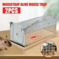 thumbnail image 2 of HHGBAD Humane Live Mousetrap, Automatic High Sensitivity Pedal Trap, Safe for Small Rodents, Reusable Design, Suitable for Indoor and Outdoor Use, 2-Pack, 2 of 6