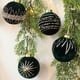 thumbnail image 1 of Adornos navideños, 12 unidades de bolas navideñas colgantes de terciopelo con diamantes brillantes de 8 cm, ideales para decorar ventanas., 1 of 6