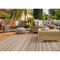 thumbnail image 2 of Linon Outdoor Washable Area Rug Collection, Tan and Ivory, 7' x 9', 2 of 8