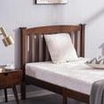 thumbnail image 6 of UBesGoo Wood Platform Bed with Headboard And Footboard,Walnut Twin, 6 of 9