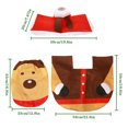 thumbnail image 4 of Juego de alfombras navideñas para asiento de inodoro, alfombrilla antideslizante para pedestal, decoración de baño de Navidad, animal Inevent HA001041-03, 4 of 6