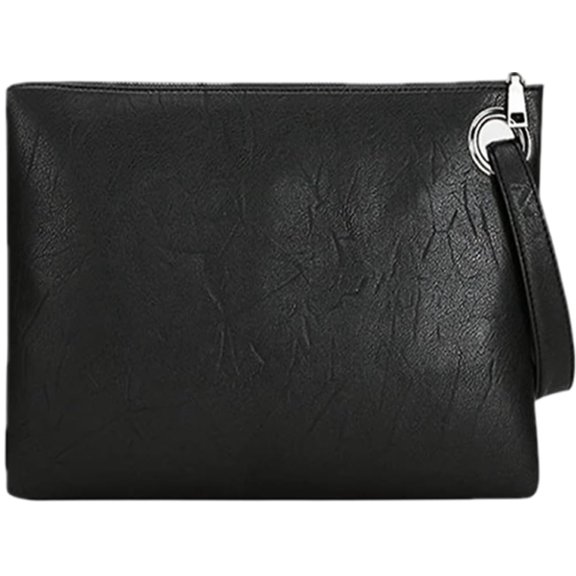 Kiibsot Women's Evening Leather Envelope Clutch Bag, Wristlet Purse Wallet, Formal Party Handbag Pouch for Wedding Prom
