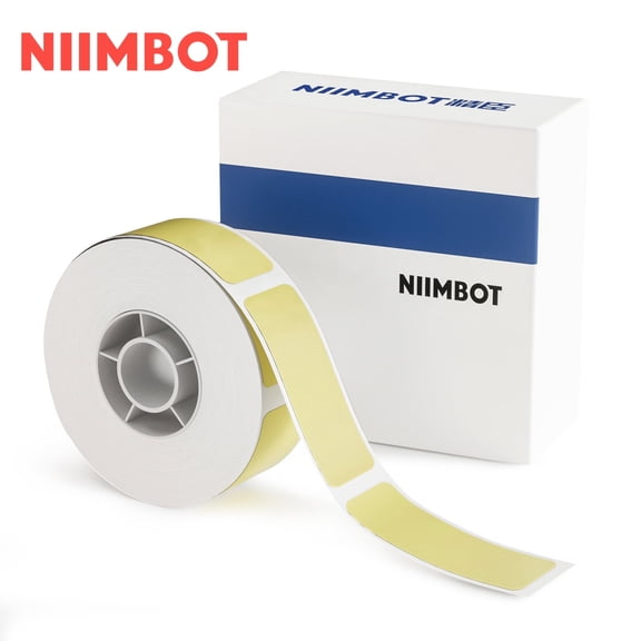 NIIMBOT Thermal Labels(0.47" x 1.57") Printer Sticker Paper with Self-Adhesive for D11/D110/D101/H1/H1S Label Maker,1 Roll of 160 (Yellow)