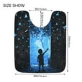 thumbnail image 5 of Yayeee Bath Rugs for Bathroom Floor Set of 2 Non Slip Fluffy Soft Absorbent Mat, Blue Butterfly, 5 of 7