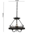 thumbnail image 5 of 60 X 3 Watt Metal Frame Pendant with Hardwired Switch, Textured Gray, 5 of 7