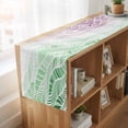 thumbnail image 6 of Table Runners 90 Inches Long Dress Scarves, Ombre Green Pink Farmhouse Coffee/Dining/Kitchen Table Runner for Living Room, Summer Coastal Ocean Sea Beach Wave 13x90 Inch, 6 of 9
