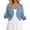 09 Sea Blue, variant on Gleelist Plus Size Cropped Cardigan Bolero Shrug For Dresses 3/4 sleeve Oversized Lightweight Cardigan Sweaters For Women XL-5XL
