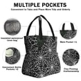 thumbnail image 3 of Halloween Spider Web Pattern Drawstring Lunch Bag Women - Drawstring Lunch Bag Insulated for Work Office - Stain-Resistant Large Lunchbags for Women with Multi-Pockets, 3 of 6