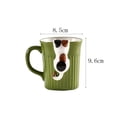 thumbnail image 2 of Taza de cerámica con diseño de animales trepadores, ideal for café, té, cacao, leche, hogar, oficina, etc., 2 of 9