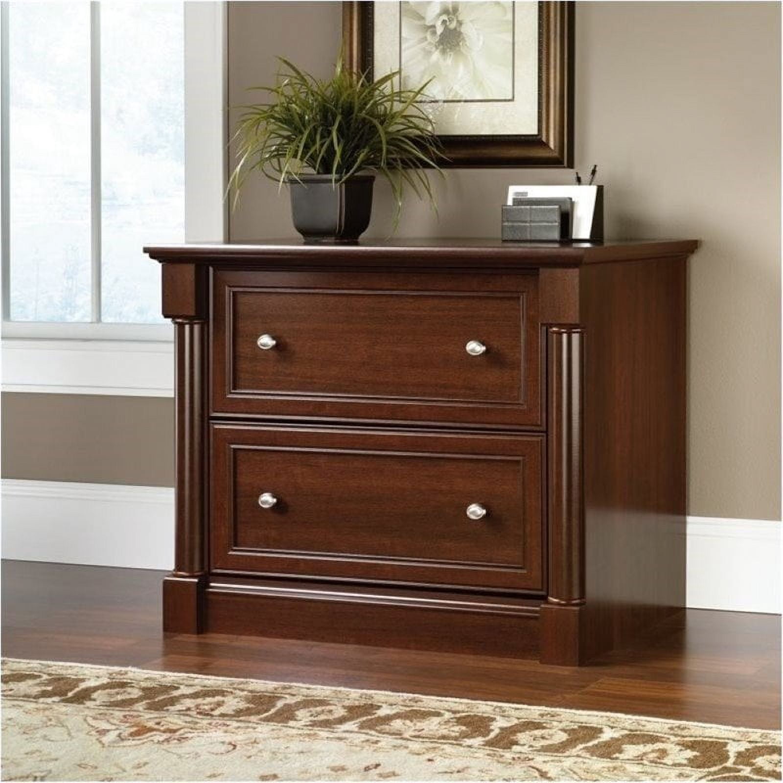 Bowery Hill 2 Drawer Wood Lateral File Cabinet in Select Cherry