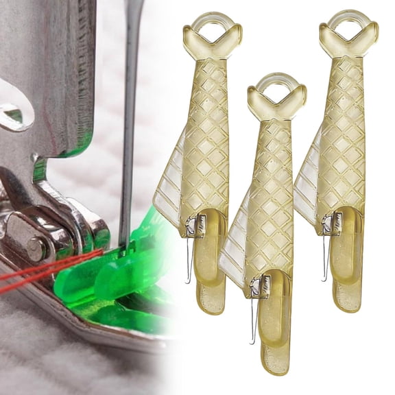 Fish Mouth Sewing Machine Nee-dle Threader, Automatic Sewing Needle Th-Reader Tool, Sew-ing Needle Inserter, Simple Loop Threader for Craft/DIY Tool Embroidery Floss