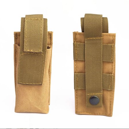 2pcs Flashlight Pouch Spray Tool Utility Pouch Tactical Molle Scissors Waist Bag