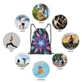 thumbnail image 6 of Daiia Colored Abstract Pattern Drawstring Backpack, Gym Bag, Lightweight Backpack, Water-Resistant Bag Travel Sports Backpack, Fitness Bag, Yoga Bag-Medium, 6 of 6