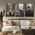 thumbnail image 2 of Hieng Jesus and Lamb Canvas Wall Art Jesus Running After Lost Lamb Picture Wall Art Jesus Canvas Print Christian Wall Decor Art Christian Home Decor Jesus Pictures Christian（Only canvas）, 2 of 6
