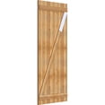 thumbnail image 2 of 32 1/4"W X 77"H Timbercraft Six 5 3/8" Boards Joined Board-N-Batten Shutters W/Z-Bar, Rough Sawn Western Red Cedar (Per Pair), 2 of 13