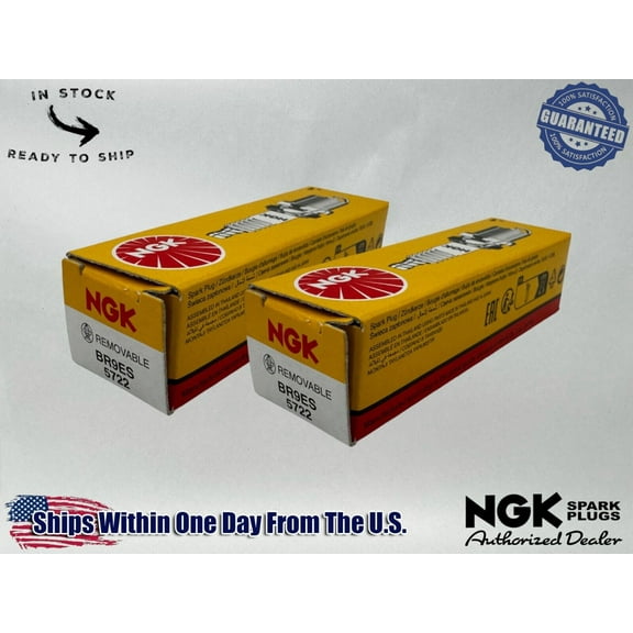 NGK Genuine OEM Authentic Spark Plugs BR9ES - 2 PACK