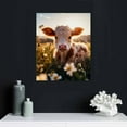 thumbnail image 4 of JRXY Highland Cow Wall Art Canvas Farmhouse Decor Poster Animal Picture for Living Bedroom Bathroom 12x16 in, 4 of 4