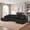 Black, variant on 132" U-Shaped Modular Sectional Couches for Living Room, Cloud Sectional Boneless Couches with Deep Seat and Side Pockets, Corduroy Memory Foam 4 Seater Sofa, No Assembly Required,Grey