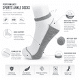 thumbnail image 3 of Weavra Ankle Socks, Performance Cushion Men’s Socks, 6-Pc Comfort Low Cut, 3 of 5